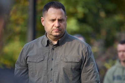 Former Ukrainian presidential chief of staff Andrey Yermak has posted $3.2 million bail in a money-laundering case